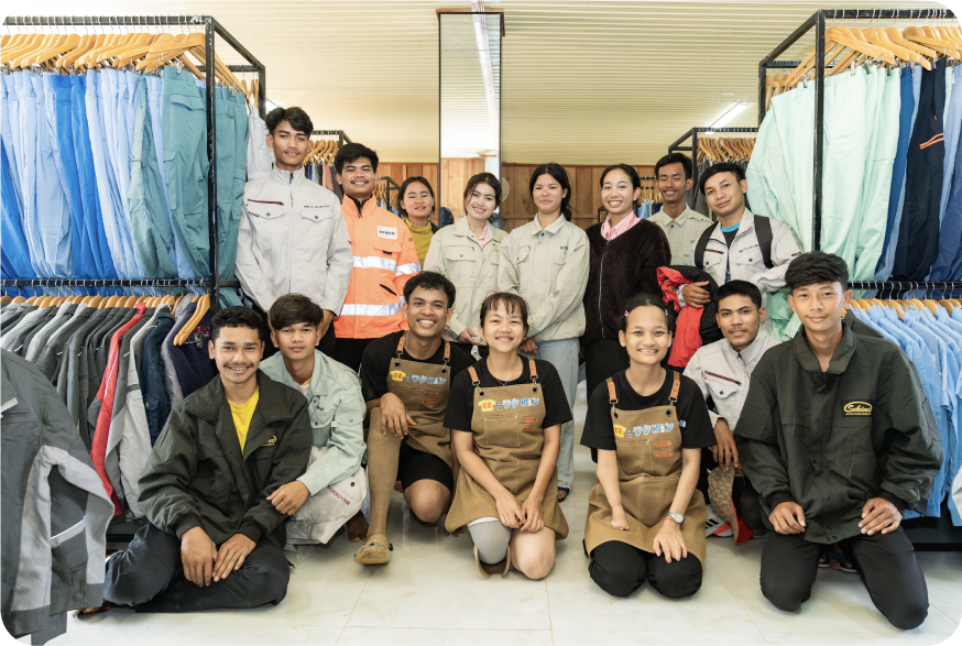 カンボジア店舗での活用風景1